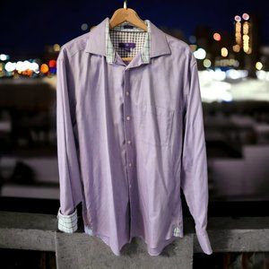 Men's long-sleeved button shirt